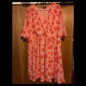 Torrid floral print wrap dress size 24